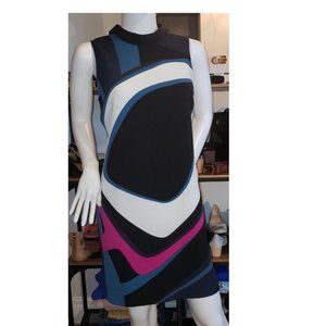 NWOT retro 60's style Mod dress medium abstract geometric